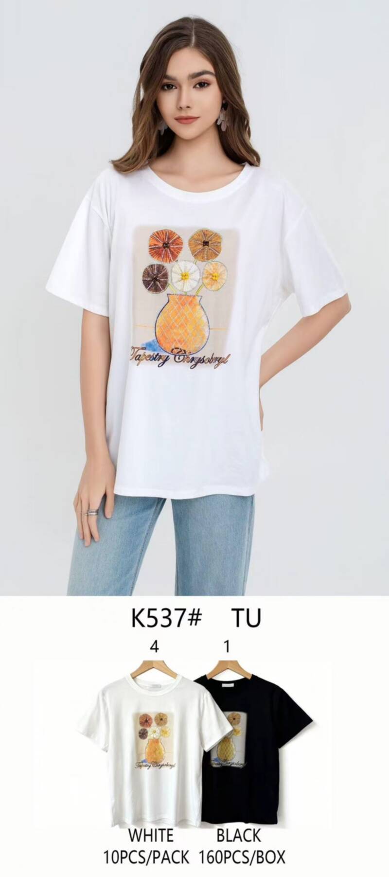 Bluzki damskie Roz Standard, Mix Kolor Paczka 10 szt